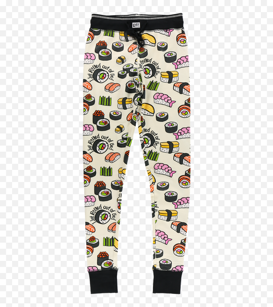 I Just Rolled Out Of Bed - Sushi Womenu0027s Legging Lazyone Pajamas Emoji,Bed Emoticon