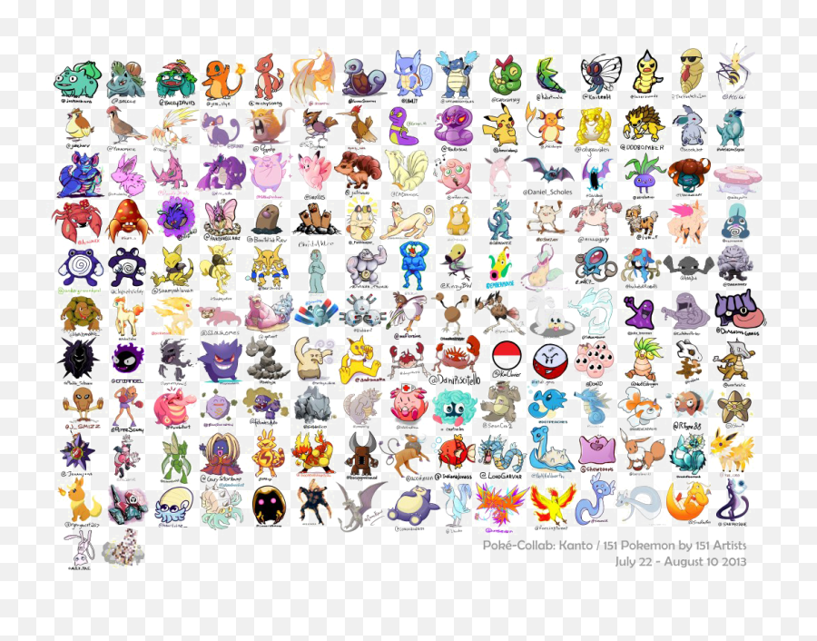 Pokemon Characters Png Free Download Png Arts - Kanto All 151 Pokemon Emoji,Pokeball Emoticon