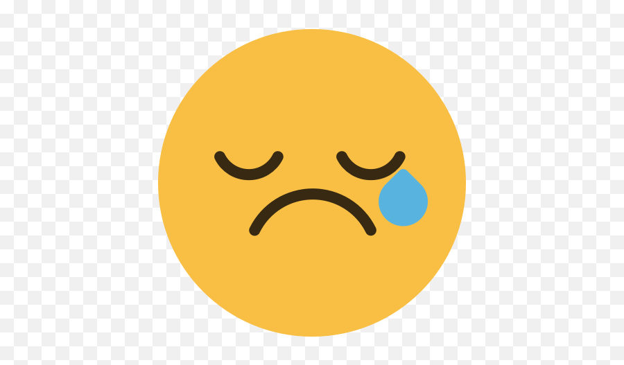 Cry Emoji Emotion Face Feeling Sad Icon - Free Download Happy,Sad Crying Emoji