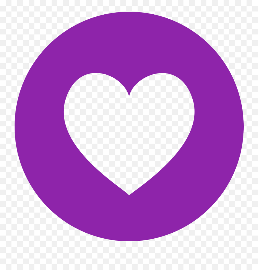Fileeo Circle Purple Heartsvg - Wikimedia Commons White And Red Heart Emoji,Purple Heart Emoji Png