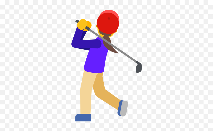 Woman Golfing Emoji - Golf Swing Emoji,Emoji Golf Balls
