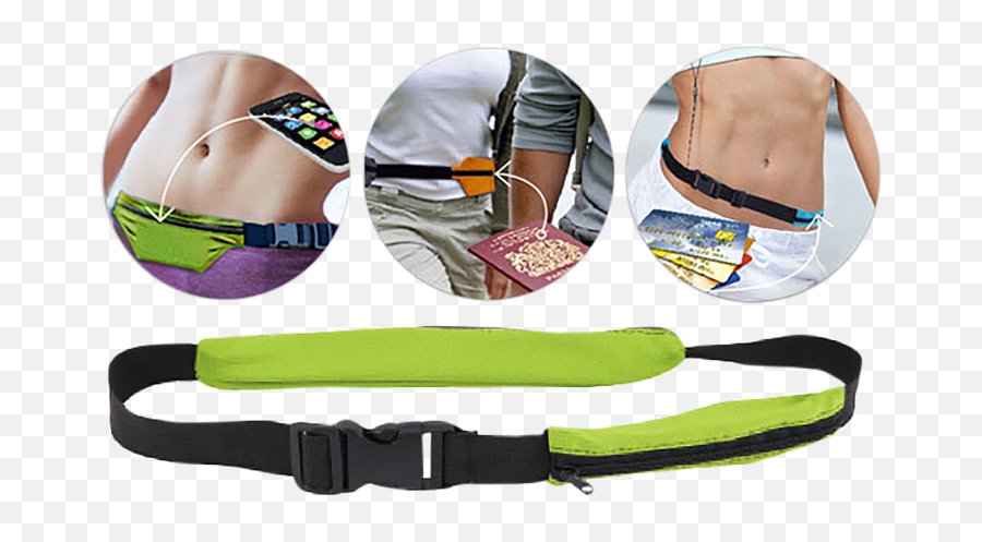 2 - Pack Tekno Smart Belts With 2 Pockets Assorted Colors Neoprene Emoji,Heavy Breathing Emoji