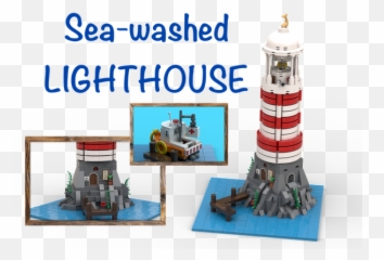 LEGO IDEAS - Seawashed Lighthouse Lego Micro Scale Hous Emoji