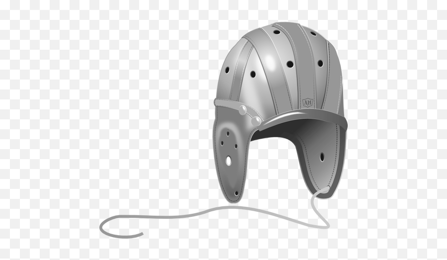 Rugby Helmet Grayscale Vector Image - Football Helmet Emoji,Super Bowl Emojis