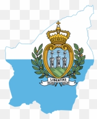 Flag Map Of San Marino - And Emoji