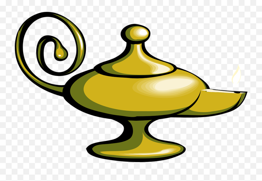 Lamp Magic Wish - Magic Lamp Clipart Emoji,Magic Wand Emoji