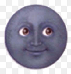 Black Moon Emoji - Text
