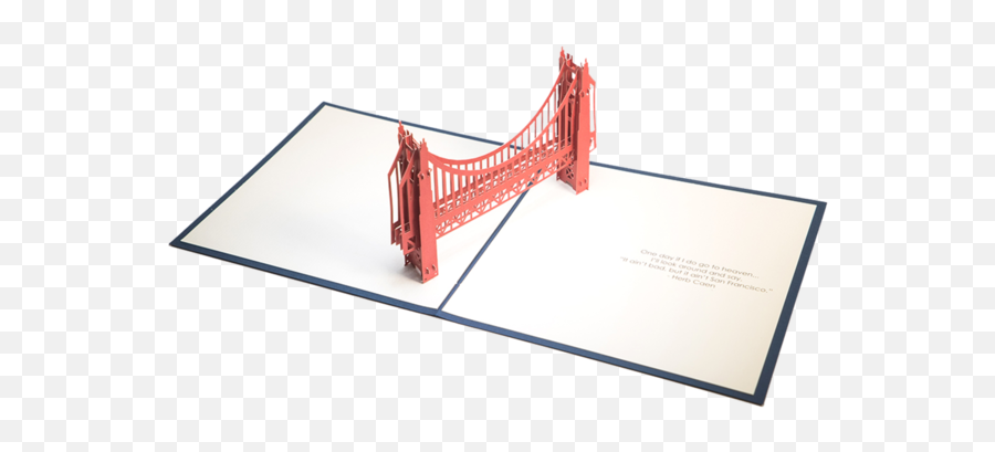 Golden Gate Bridge Pop Up Card - Golden Gate Bridge Up Emoji,Bridge Emoji