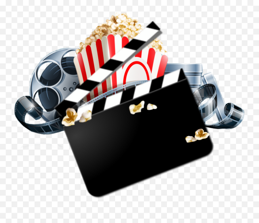 Movie Movies Popcorn Film Filmstrip - Movies And Popcorn Png Emoji,Clapboard Emoji