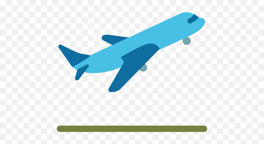 Airplane Departure Emoji - Airplane Color Icon Png,Plane Emoji