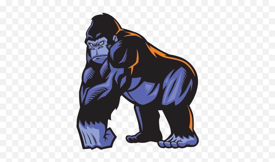 Bigfoot Clipart Angry Ape Picture - Cartoon Gorilla Emoji,Bigfoot Emoji