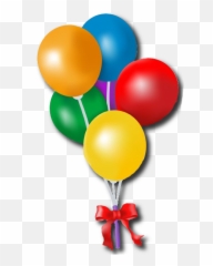 Happy Birthday Balloons - Clip Art Emoji