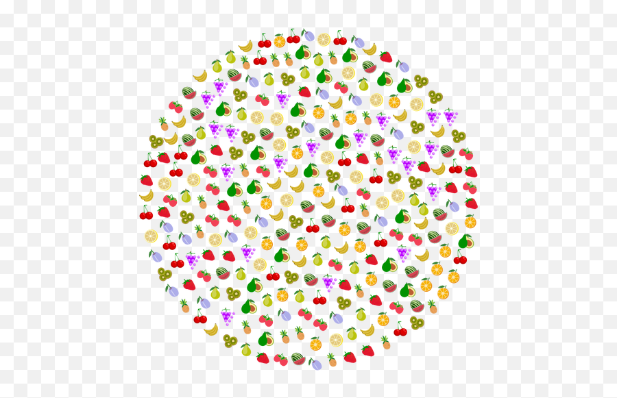 Fruit Circle - Fruits In A Circle Png Emoji,Mango Fruit Emoji