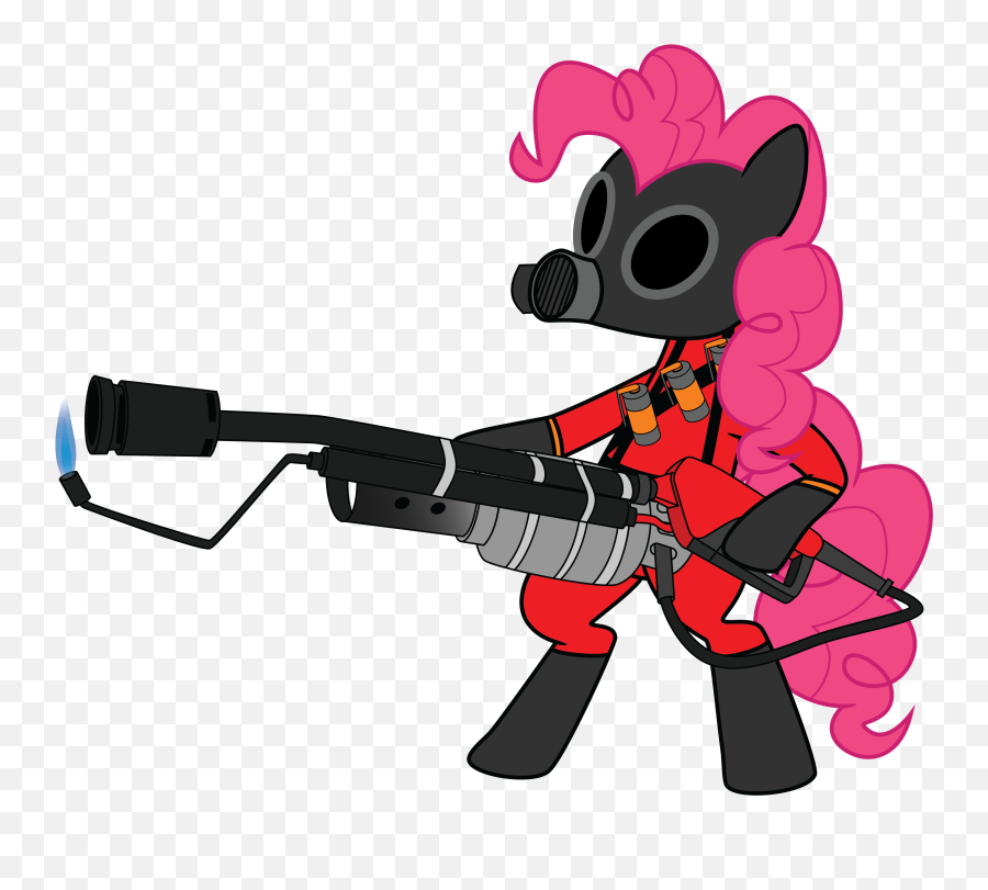 Tf2 Characters Ponified Why Im - Pinkie Pyro Emoji,Flamethrower Emoji