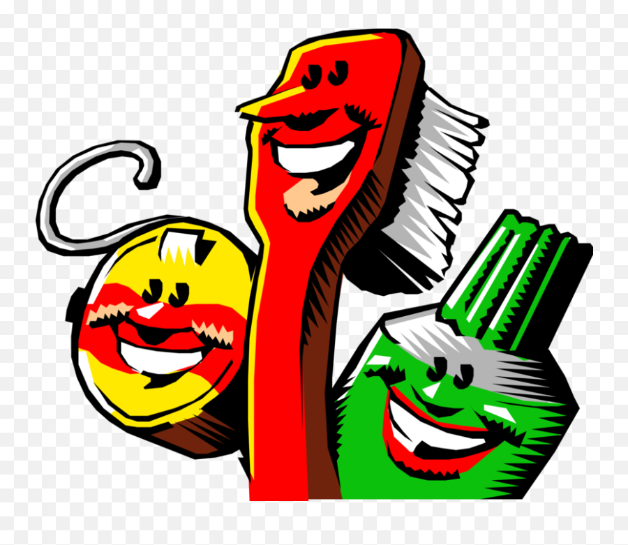 Toothbrush Cleans And Brushes Teeth - Toothbrush And Toothpaste Emoji,Toothbrush Emoticon