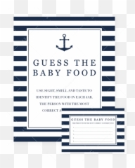 Boy Baby Shower Guess The Food Game - Diaper Raffle Sign Emoji