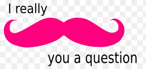 Pink Smiley Face With Mustache Clipart Panda - Free Mustache You A Question Png Emoji,Mustache Emoticons