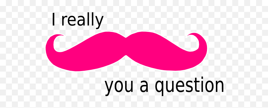 Pink Smiley Face With Mustache Clipart Panda - Free Mustache You A Question Png Emoji,Mustache Emoticons