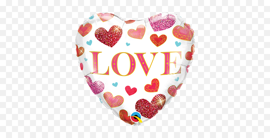 Love Jewel Hearts 18 Inch Qualatex Foil Balloon Ebay - Amor Y Amistad 2020 Emoji,Oktoberfest Emojis