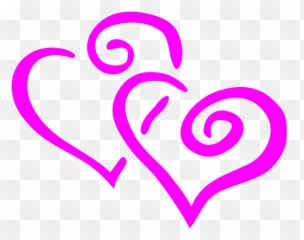 Hot Pink Heart Clipart Free Download On Clipartmag - Two Pink Heart Clipart Emoji,Floating Hearts Emoji