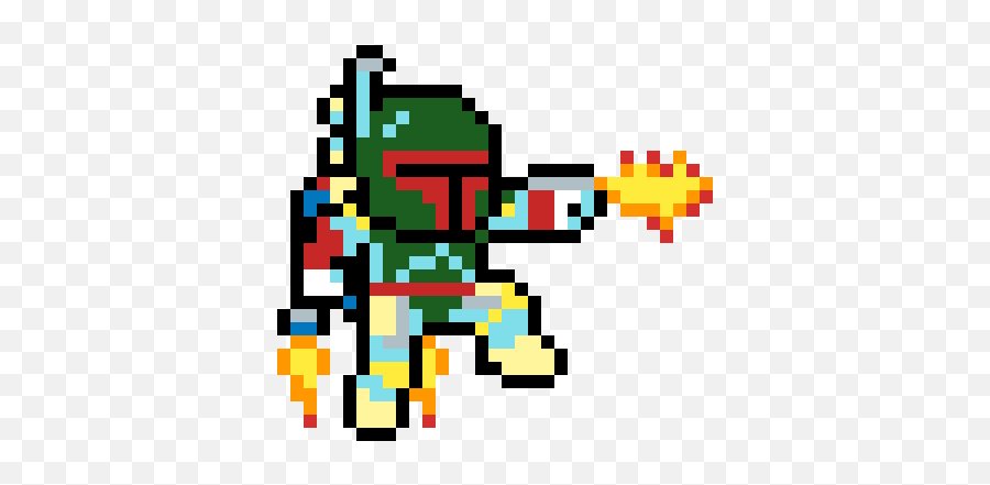 Pixilart - Pixel Art Boba Fett Emoji,Boba Emoji