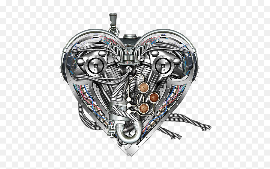 Mechanic Metal Machinery Motor - Heart Motor Emoji,Mechanic Emoji