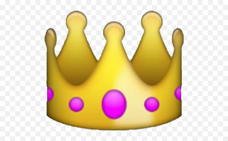 Crown Emoji Yellow Fancy Royal Overlay Icon - Iphone Transparent Crown Emoji,Fancy Emoji