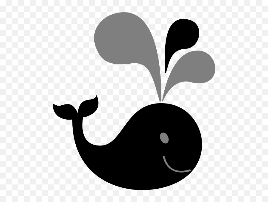 Silhouette Blue Whale Clip Art - Black Whale Clipart Emoji,Whale Emoji