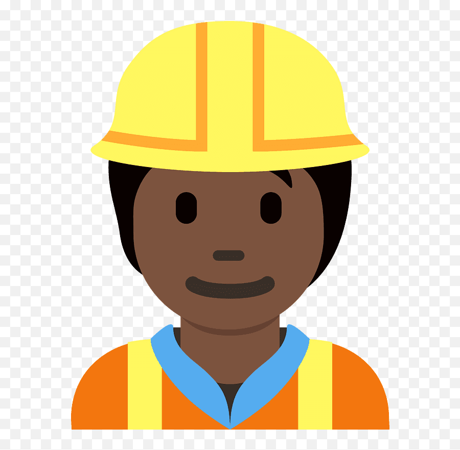 Construction Worker Emoji Clipart - Construction Workers Cartoon,Emoji Hard On