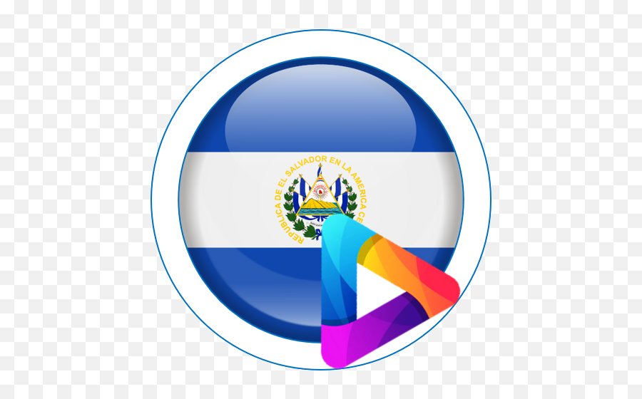 El Salvador Tv Play 0 - Austria Round Flag Icon Vector Emoji,El Salvador Emoji