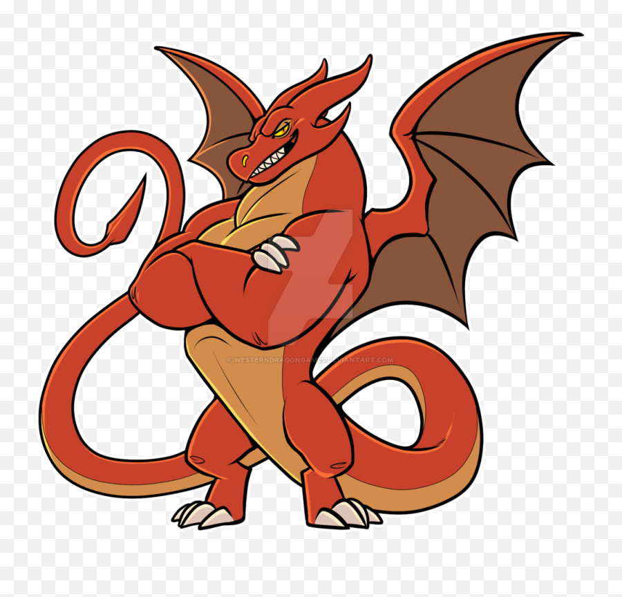 Westerndragongames - Cartoon Dragon Deviantart Emoji,Red Dragon Emoji