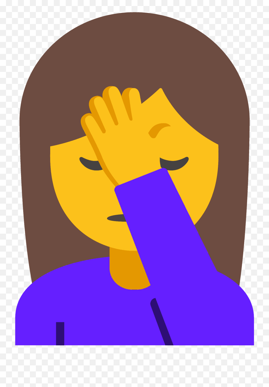 Person Facepalming Emoji Clipart,Faceplam Emoji