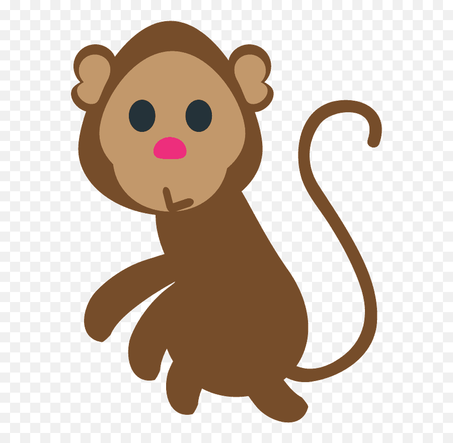 Monkey Emoji Clipart - Animal Figure,Android Monkey Emoji