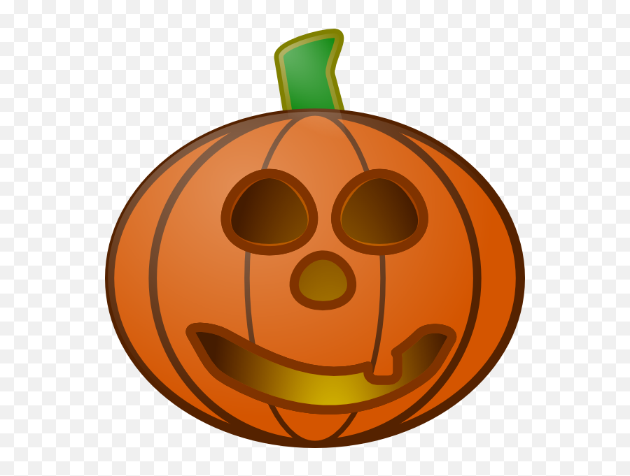Pumpkin With Smile Clip Art At Clkercom - Vector Clip Art Labu Halloween Emoji,Pumpkin Emoticon For Facebook