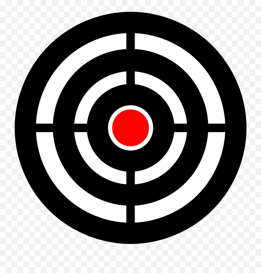 Target Bullseye Aim Arrow Gun - Bullseye Target Transparent Background Emoji,Gun Star Emoji