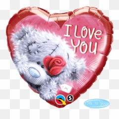 Tatty Teddy I Love You Qualatex Foil - L Love You Gift Emoji,Turtle Emoji Pillow