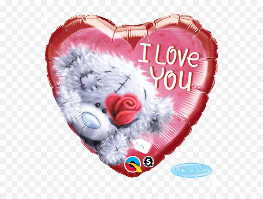 Tatty Teddy I Love You Qualatex Foil - L Love You Gift Emoji,Turtle Emoji Pillow