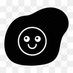 Fried Egg Emoji Icon Of Glyph Style - Circle,Fried Egg Emoji