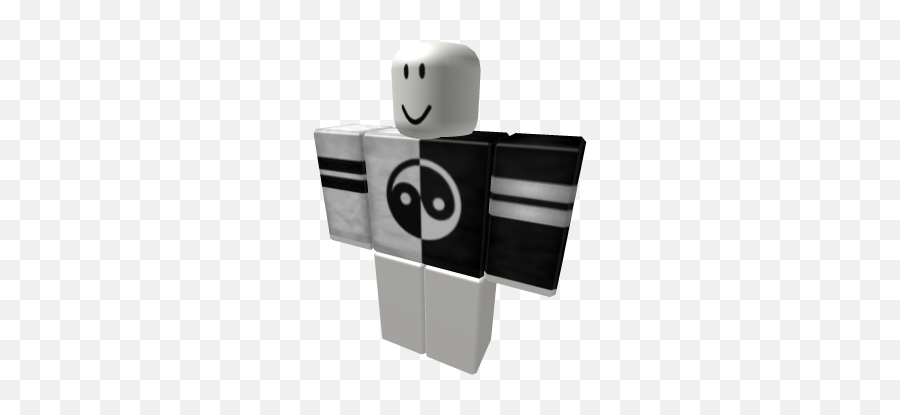Yin Yang Shirt - Black And White Striped Shirt Roblox Emoji,Yin Yang Emoticon