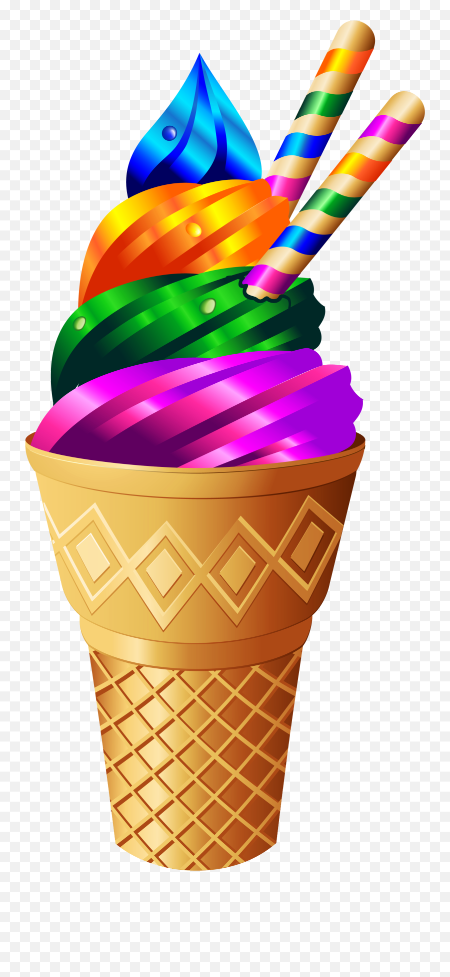Free Png Rainbow - Clipart Transparent Background Ice Cream Emoji,Ice Cream Sun Cloud Emoji