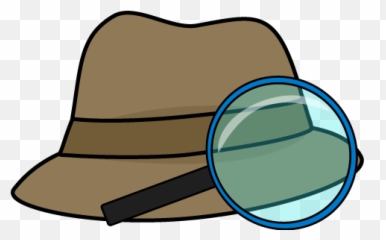 Magnifying Detective Hat Transparent - And Glass Emoji