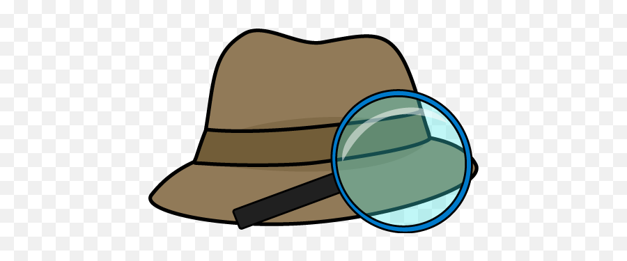 Magnifying Detective Hat Transparent - Detective Hat And Magnifying Glass Emoji,Investigator Emoji