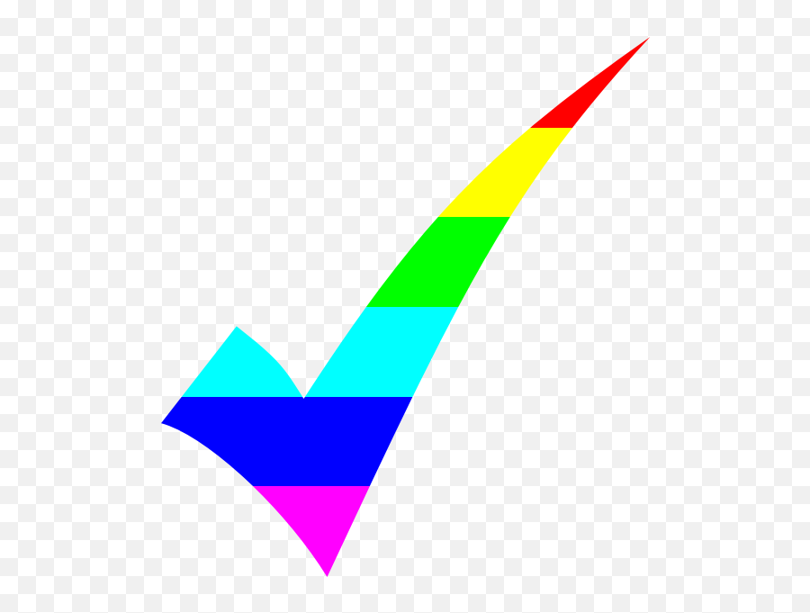 Rainbow Tick Mark - Rainbow Check Mark Gif Emoji,Gay Pride Emoji