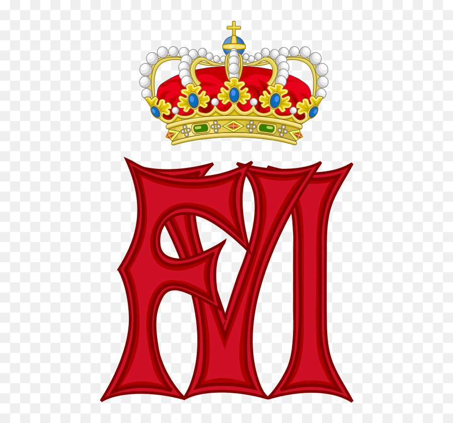 Royal Monogram Of Felipe Vi Of Spain - Monograma Felipe Vi Emoji,Queen Crown Emoji