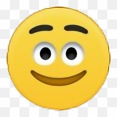 Download Smile Emoji Emojistickers Emotions Emoticon - Smiley,Creepy Smile Emoji