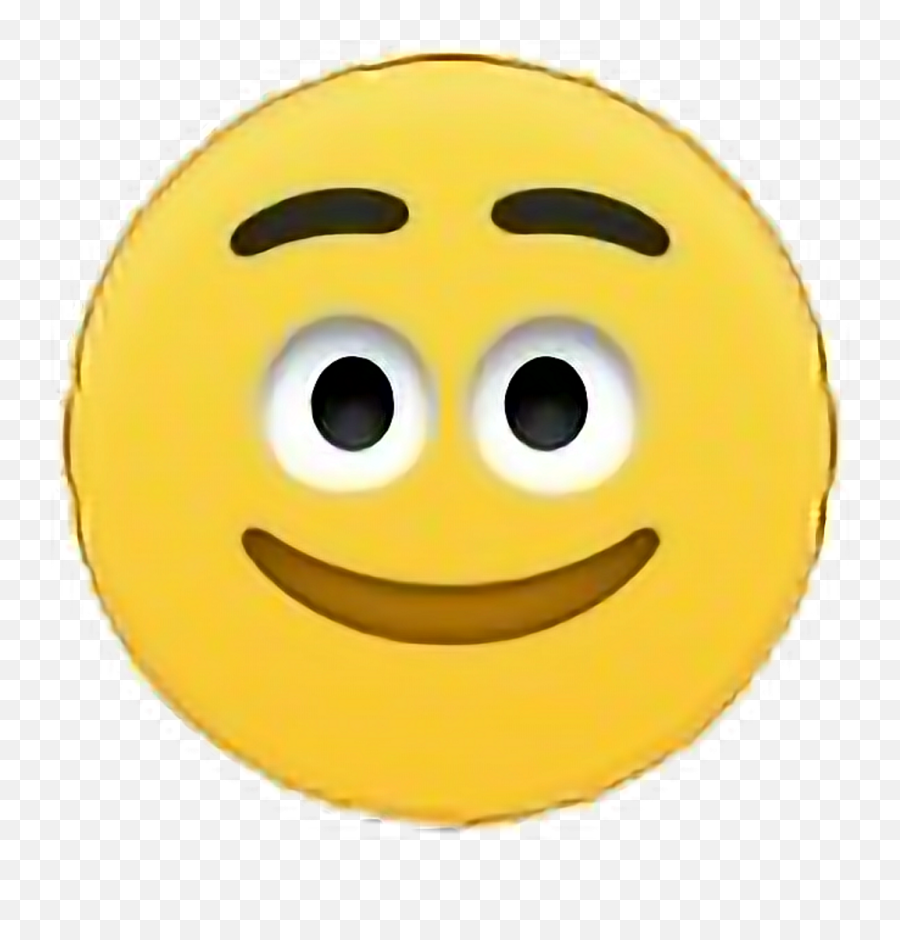 Download Smile Emoji Emojistickers Emotions Emoticon - Smiley,Creepy Smile Emoji