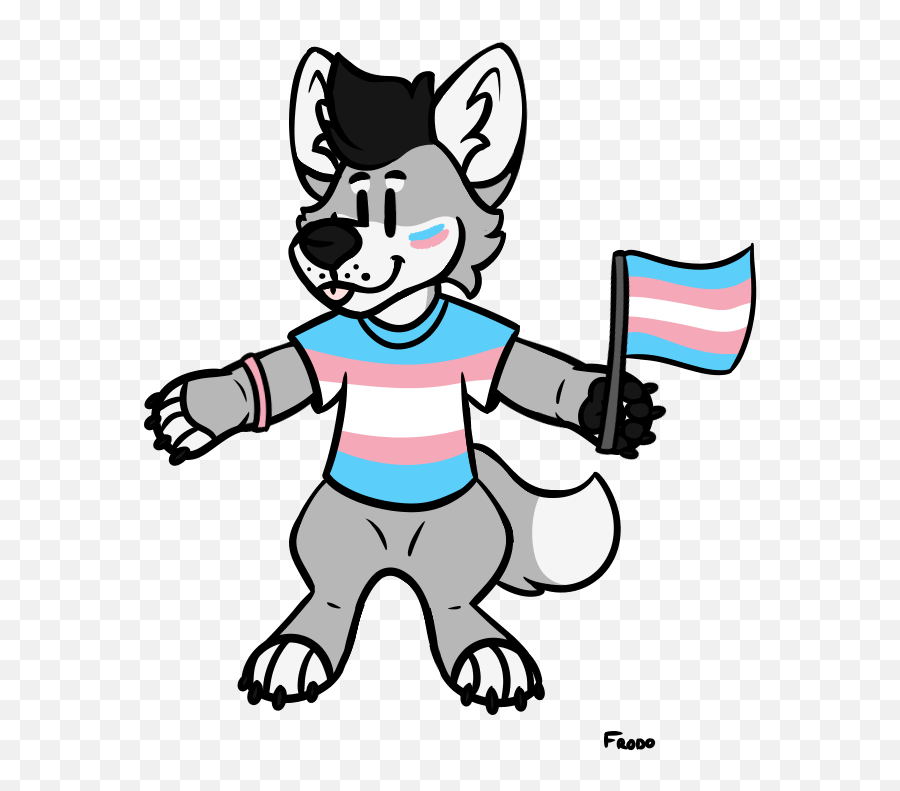 Shifty The Trans Pocket Collie Playingshifty Twitter - Cartoon Emoji,Trans Flag Emoji