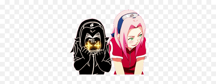 Top Sakura Haruno Stickers For Android U0026 Ios Gfycat - Sakura Haruno Gif Transparent Emoji,Naruto Emoji