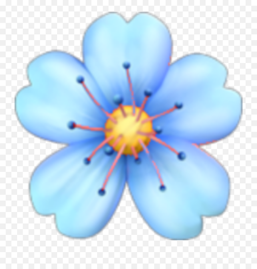 Italyemojiflowerblue - Sticker By Desireebellini Transparent Iphone Flower Emoji Png,Italy Emoji