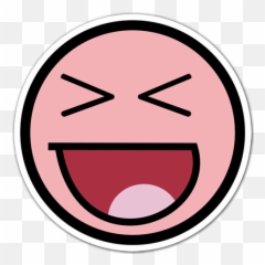 Sticker Meme Smiley Pink - Clip Art Emoji